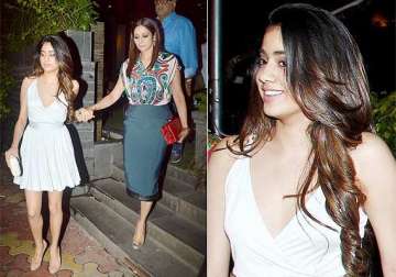 sridevi s daughter jhanvi kapoor wears a daring plunging outfit see pics