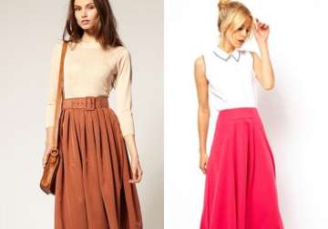 midi skirts fashion for autumn