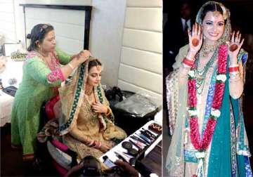 dia mirza s bridal avatar a perfect melange of simplicity and style view pics