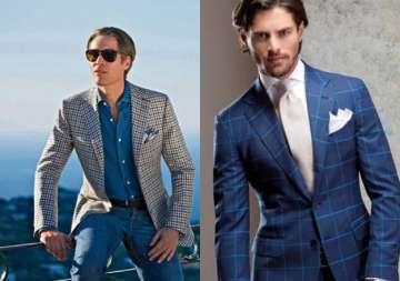 men layer it right this winter designers tell how to wear chequered coats stylishly