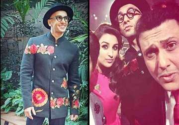 ranveer singh goes all flowery and unconventional at kbc 8 see pics