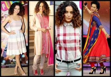 kangana ranaut is back with her curls promotes queen in stunning outfits see pics