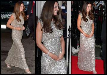 kate middleton first red carpet appearance post delivery view pics