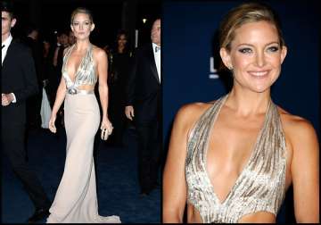 kate hudson poses in a plunging neckline view pics