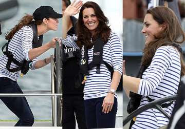 kate middleton shows off her winning prowess in impressive sailor outfit see pic