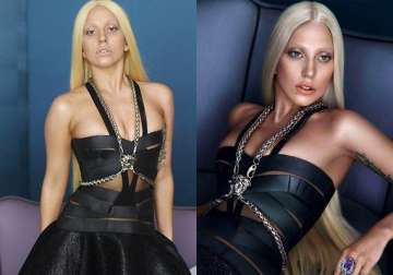 spot the difference lady gaga looks horrible in leaked pre photoshopped versace photshoot see pics