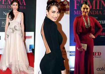 sonakshi malaika aditi raise the temp at femina miss india 2014 see pics