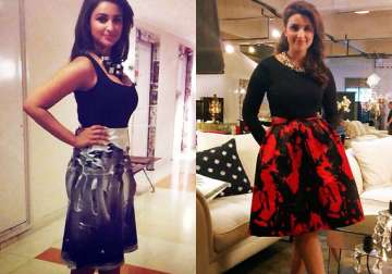 parineeti chopra flaunts her love for skirts at anupam kher s show see pics
