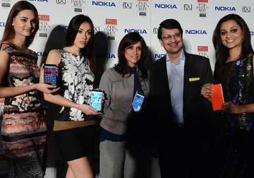 rina dhaka collaborates with nokia for wifw see pics