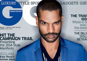 shikhar dhawan on men s fashion magazine cover see pics