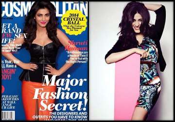 sexy shruti looks chic on covers of cosmopolitan india