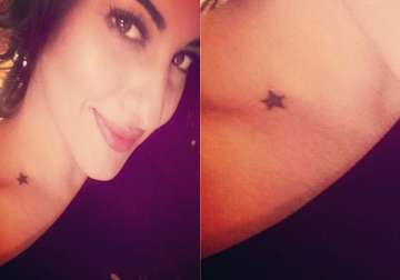 sonakshi sinha gets a star tattoo inked on her birthday see pics