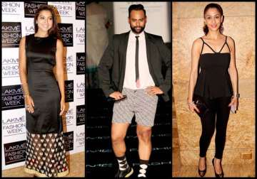 lakme fashion week 2014 gauhar andy shilpa at their fashionable best see pics