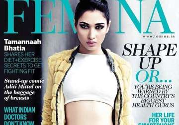 fighting fit tamanna bhatia sizzles as femina cover girl see pics