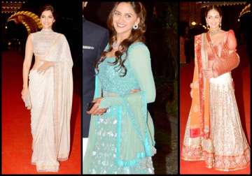 ahana deol sangeet sonam kapoor deol sisters sizzle at the function see pics