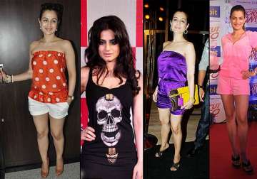 ameesha patel a sneak peek at her bizarre dressing sense see pics