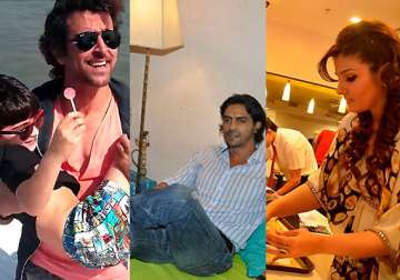 check out what these b town celebs are busy doing this sunday see pics
