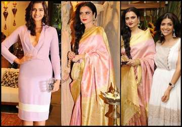 sonam rekha high on style at a store launch see pics