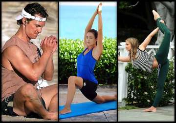 healthy america people take yoga with gusto fuel a 27 bn industry view pics