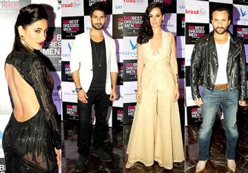 nargis fakhri evelyn sharma saif look hot at gq india best dressed men party see pics