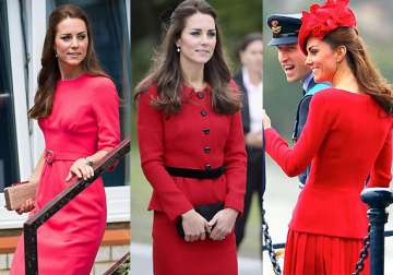 kate middleton s love for red kick starts a trend worldwide see pics