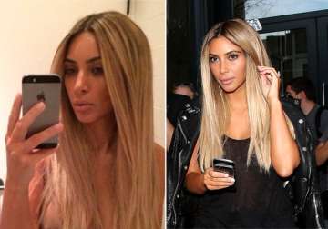 omg kim kardashian goes back to her blonde days see pics