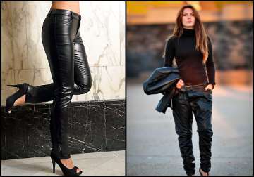 winter fashion 2013 flaunt leather trousers in style view pics