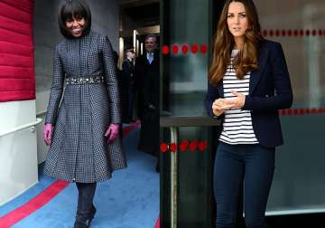 michelle obama kate middleton try out stylish navy outfits this summer see pics
