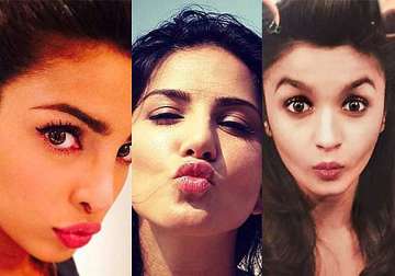 priyanka alia sunny actresses obsessed with pouty selfie see pics