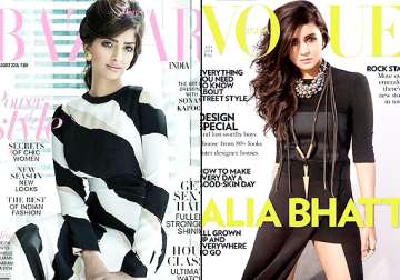 sonam kapoor spills simplicity alia bhatt goes rugged in the july issue of magazines see pics