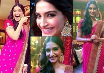 sonam kapoor steals the show in anamika khanna creation on comedy nights with kapil