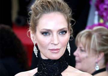 having a baby in forties is stunning uma thurman