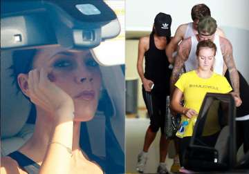 victoria beckham s workout regime with hubby david and sons see pics