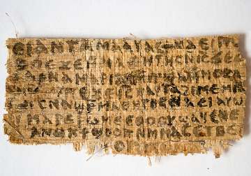ancient papyrus fragment makes reference to jesus wife