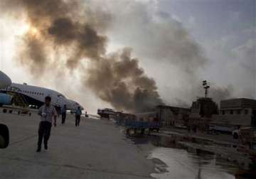 militants attack asf camp at pakistan s karachi airport