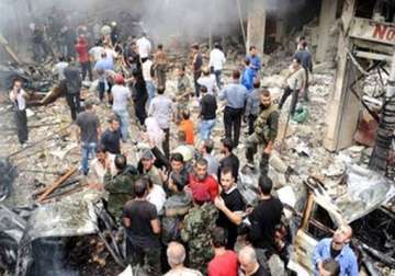 at least 50 syrian soldiers killed in suicide car bomb blast
