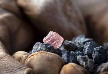 australia s largest pink diamond goes on display