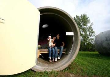 bizarre hotel in austria offers stay inside fabulous drainage and sewage pipes