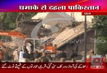 5 killed as suicide truck bomber decimates cid building in peshawar