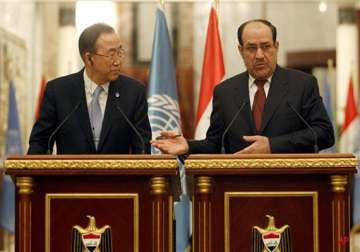 bomb kills 6 in iraq during un chief s visit