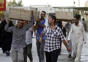 bombs at sunni funeral in iraq kill 14