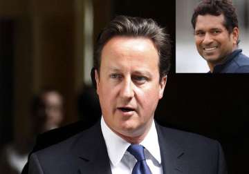 british pm cameron says he is sachin s fan loves hot curries
