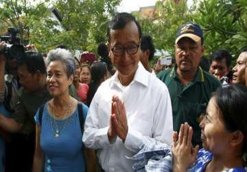 cambodian opposition chief home to face standoff