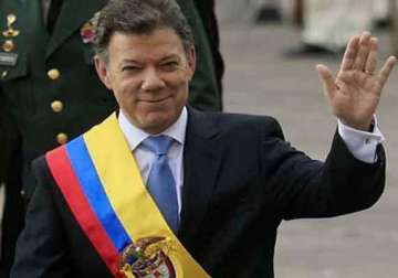 colombian president sworn in for second term