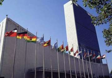 demonstration outside u.n. in support of hazare