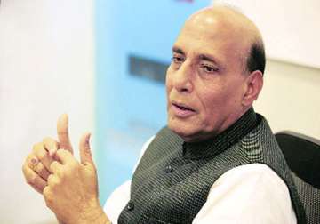 did not raise modi visa issue with us officials rajnath