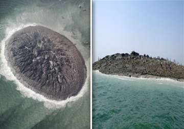 watch pics of how balochistan earthquake created a new island off gwadar coastline
