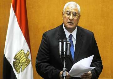 egypt s interim president dissolves upper house