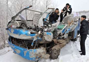 eight killed in china road accident