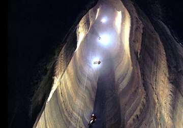 emirati adventurer to tour world s deepest cave